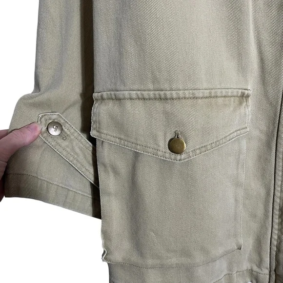 PILCRO x ANTHROPOLOGIE Faux Leather Collar Barn Jacket - Picture 9 of 12